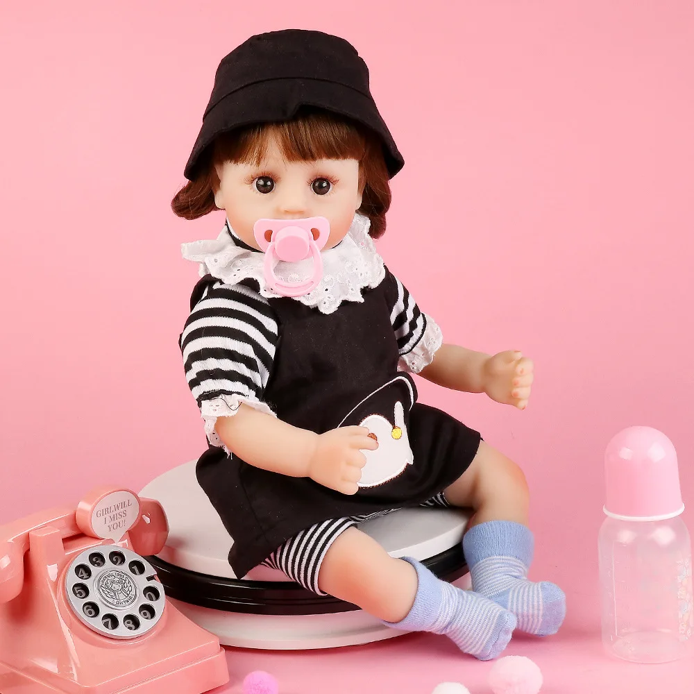 

48 Cm Model Infant Reborn Baby Doll Vinyl Soft Silcone Doll Hot Selling