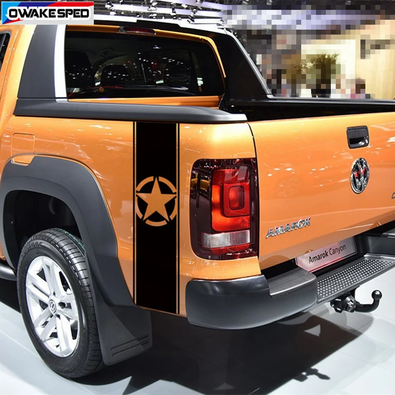 Pick-up Car Tail Trunk Side Decor Sticker 4x4 OFF ROAD Vinyl Decals For Volkswagen-Amarok Auto Customized Accessories (3)
