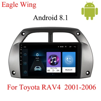 

Android 8.1 car radio multimedia player for Toyota RAV4 2001-2016 car GPS navigator dvd player supports free map WiFi