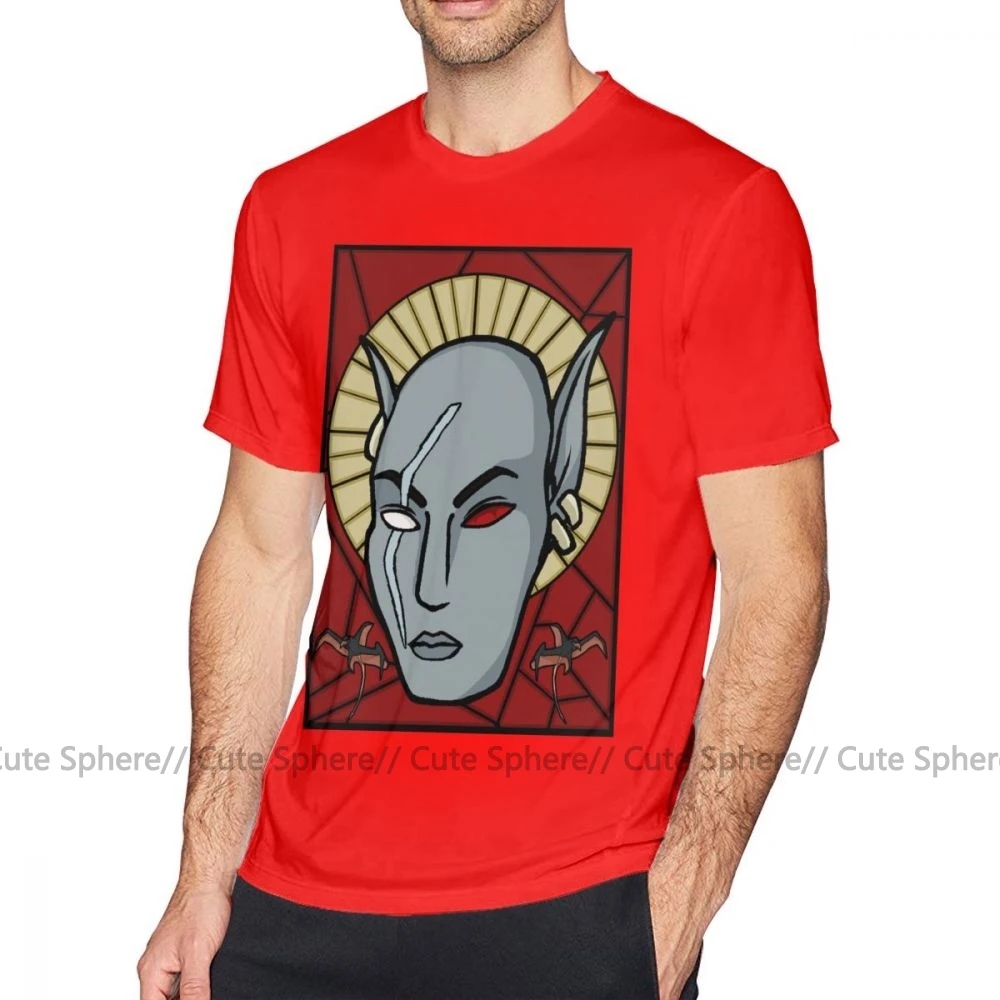 Футболка Morrowind, футболка Morrowind S True Hero, футболка с принтом, плюс размер, модная мужская футболка, 100 хлопок, потрясающая футболка с коротким рукавом - Color: Red