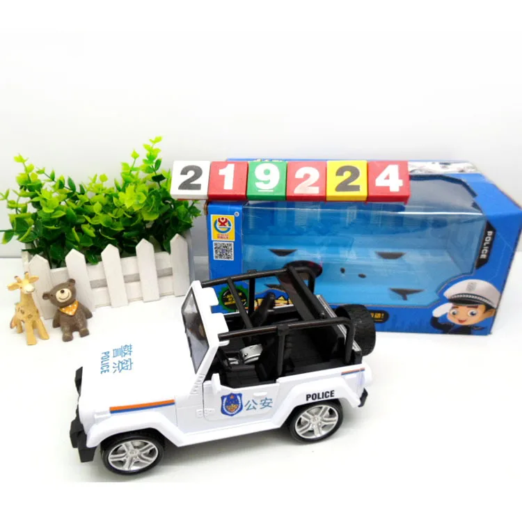 

268-4 New Style Electric Flash Model Door Opening Police Car Early Childhood Educational Electric Toy Car