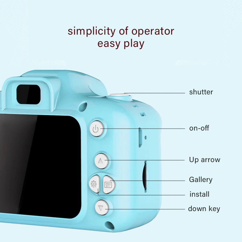 Детские развивающие игрушки для детей цифровая камера проекция видеокамера s карта памяти и кард-ридер детские подарки
