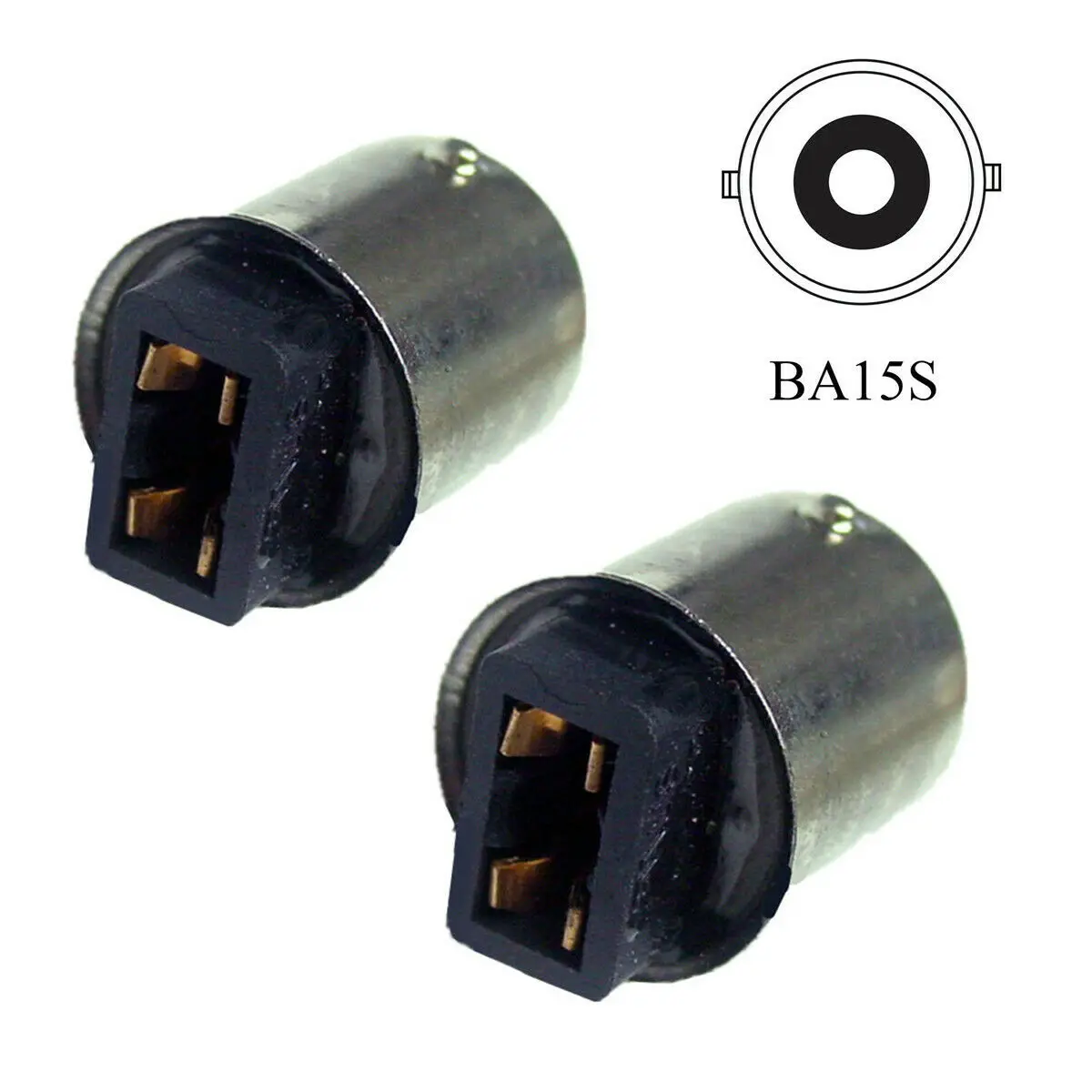 2Pcs T10 W5W 168 194 to 1156 Ba15s LED Light Lamp Bulb Base Converter Adaptor Transformer Socket