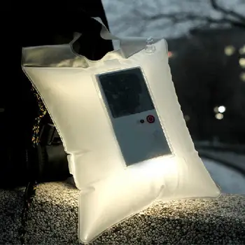 

Waterproof Inflatable Solar Light Portable Foldable PVC Bag Emergency Lamp J@