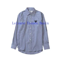 2021 novo amor casual jogar kawakubo luz respirável listra temperamento camisa maré