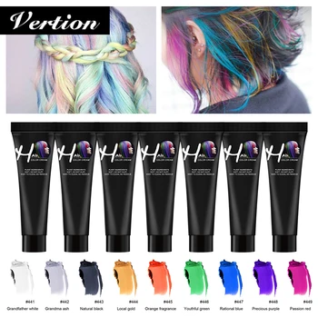 

LAKIMU Hair Color Dye Non-toxic DIY Hair Color Hair Dye Long Lasting Natural Coloring Punk Coloring Cream Hair Dyeing 9 Colors