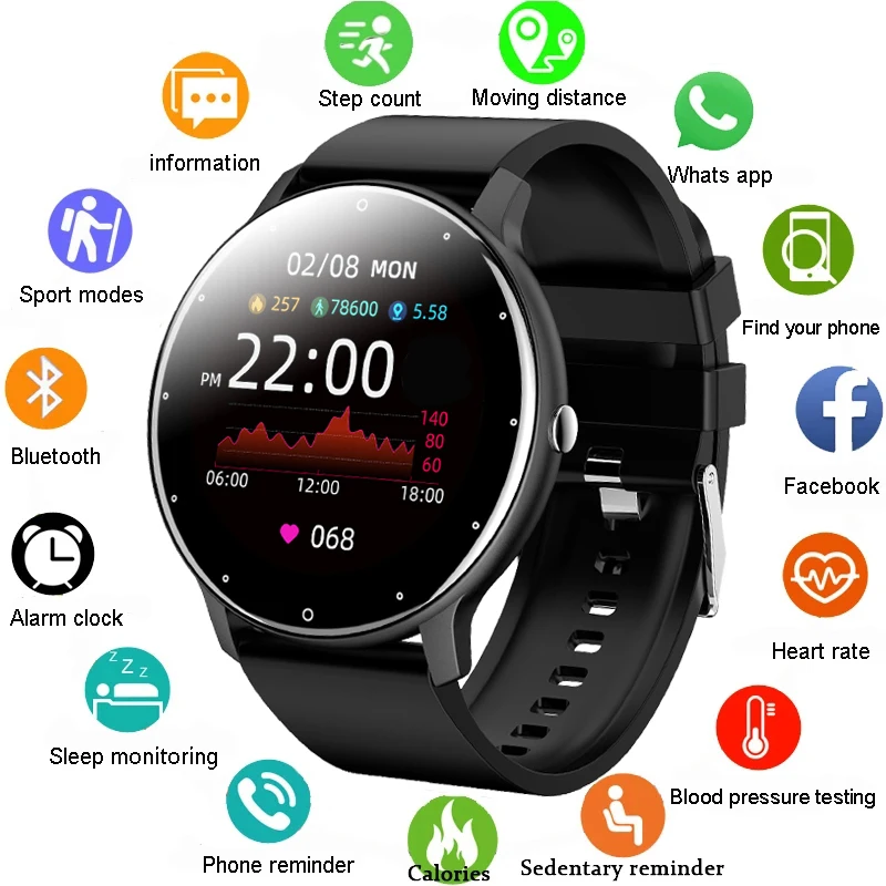 Hot Products! Ultrathin Smart Watch Men 1.3inch Full Touch Sport Fitness Watch IP67 Waterproof Bluetooth Answer call Smartwatch women 2021