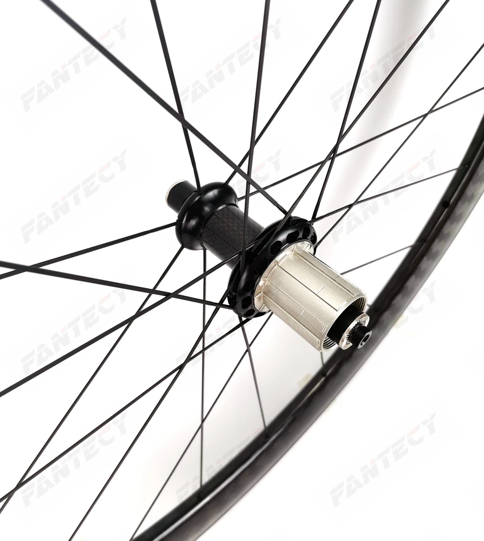 700C карбоновые колеса 25 мм ширина 50 мм Глубина clincher/трубчатый дорожный велосипед углеродная колесная с Powerway R36 ступицы, 12K саржа глянцевая