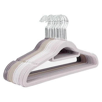 

1Pc Non-Slip Velvet Hangers - Suit Hanger Ultra Thin Space Saving 360 Degree Swivel Hook Strong and Durable Clothes Hange