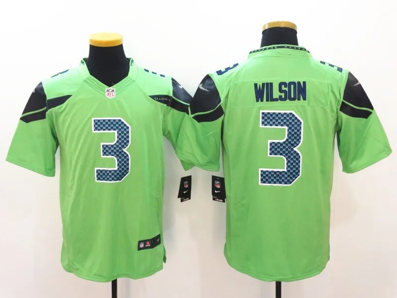 AS PICTURE Сшитые мужские рубашки Seattle Shaquem Griffin Russell Wilson 12s Rashaad Penny Vapor Untouchable Limited Jersey - Цвет: AS PICTURE