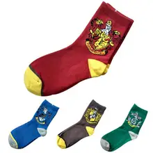 Носки для колледжа; Косплей; Gryffindos Hufflepuff; Slytherin Ravenclaw; носки; Рождественский костюм; Детские повседневные носки