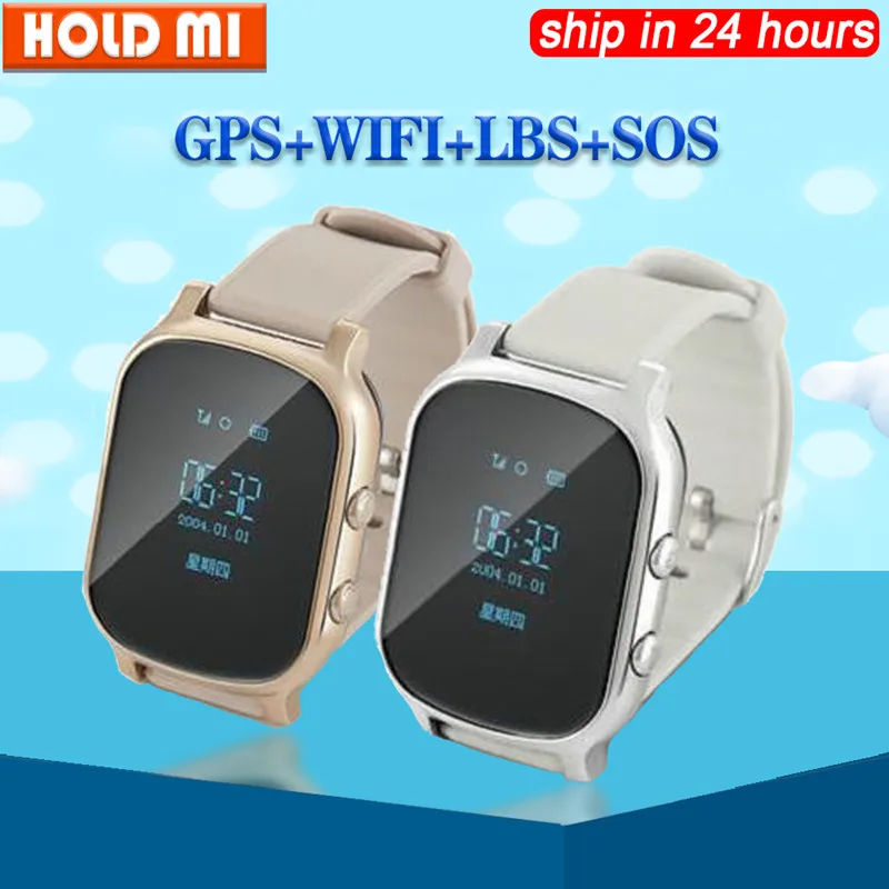 

OLED Screen T58 Smart GPS WIFI Tracker Locator Anti-Lost Watch for Kid Elder Children Student Smartwatch with SOS Remote Monitor