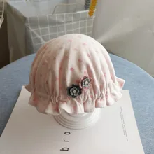 Панама с цветочным принтом, ветрозащитная детская Милая осенняя и зимняя Цветочная шапка, вязаная Панама, шляпа от солнца, sombreros# Y2