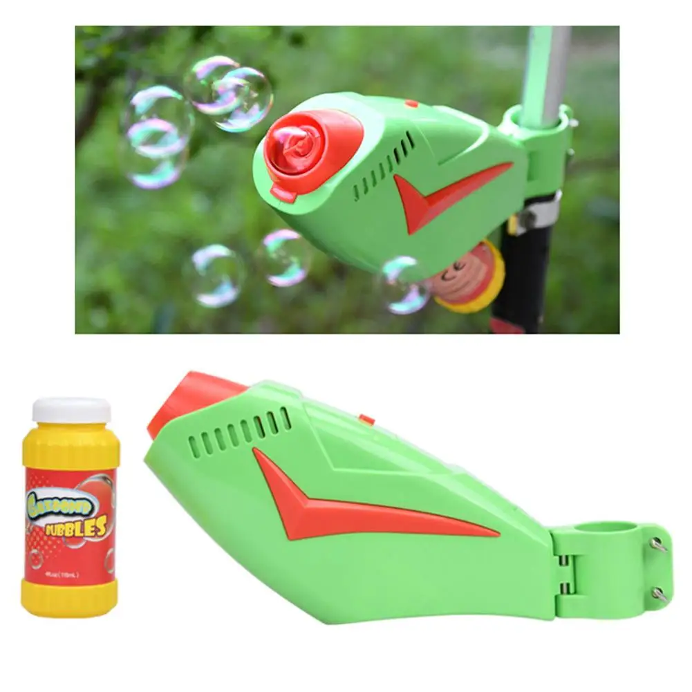 

Electric Bubble Machine Bicycle Scooter Outdoor Blowing Bubble Toy For Children Lawn Play Classic Toy
