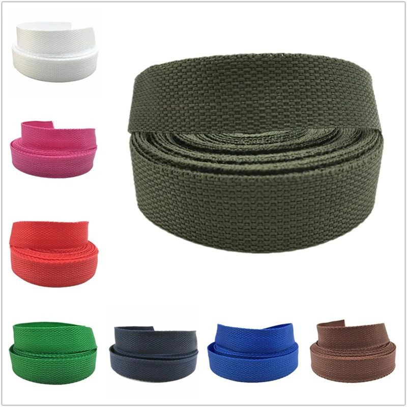 2yards 25mm PP Ribbon Belt Bag Nylon Webbing Ribbon For Knapsack Strapping Sewing Bag Belt Accessories