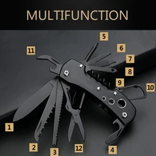 Многофункциональные ножи, многофункциональный нож 12 в 1, многофункциональные инструменты, наборы для охоты, выживания, кемпинга, карманные военные