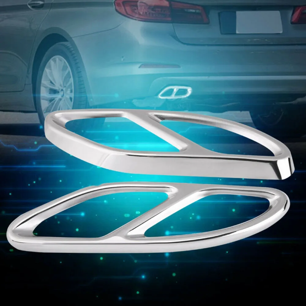 1 пара серебряный глушитель Чехлы для Mercedes Benz ABCE GLC W205 W246 W176