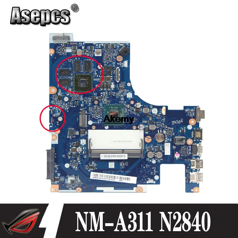 

NM-A311 Notebook PC Motherboard For Lenovo G50 G50-30 Main Board 14 Inch N2840 2.16GHZ ( FOR 820M 1GB video card ) tested 100%