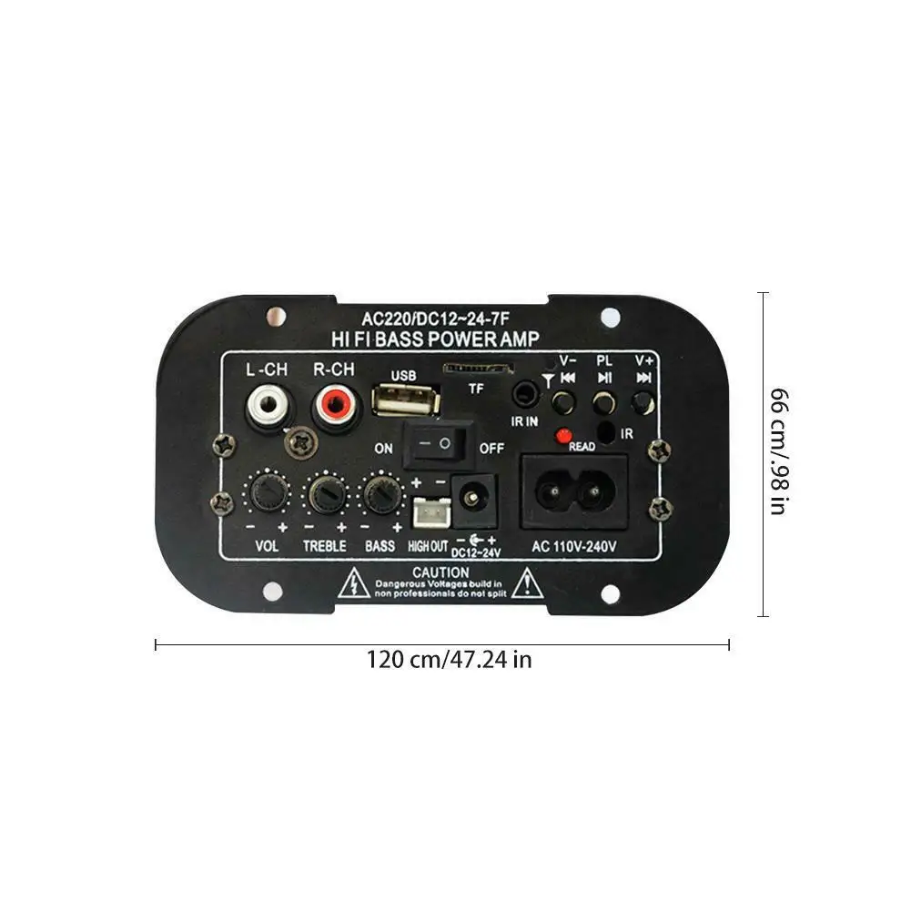 Hi-Fi автомобильный Bluetooth усилитель комплект Авто бас мощность аудио Радио цифровые аксессуары 50 Вт