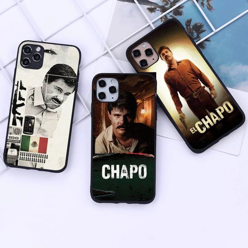 El Chapo Phone Case for iphone 12 11 Pro Mini XS MAX 8 7 6 6S Plus X 5S SE 2020 XR cover iphone 8 plus wallet case