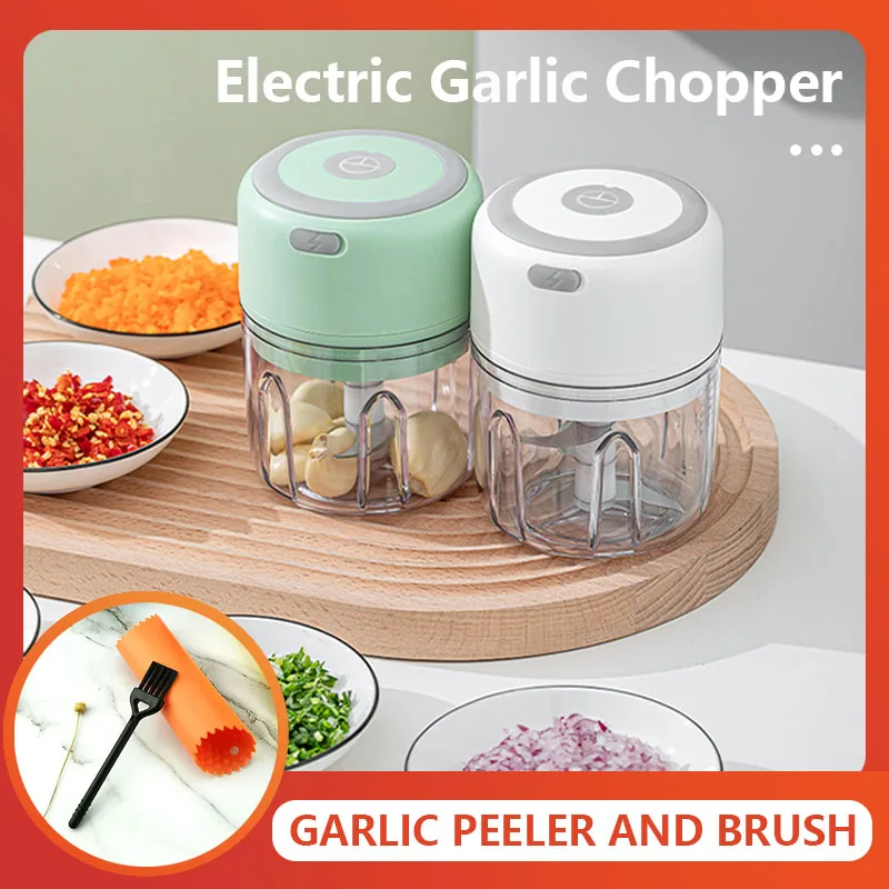 per tritatutto da ghiaccio per peperoncino e verdure Mini tritatutto elettrico per aglio e condimento tritatutto portatile 