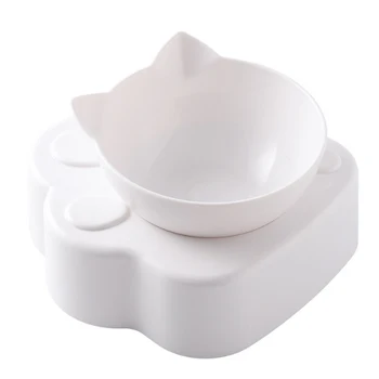 

Cat Dog Bowl Raised Food Water Bowl with Detachable Elevated Stand Pet Feeder Bowl No-Spill Adjustable Tilted Pet Bowl