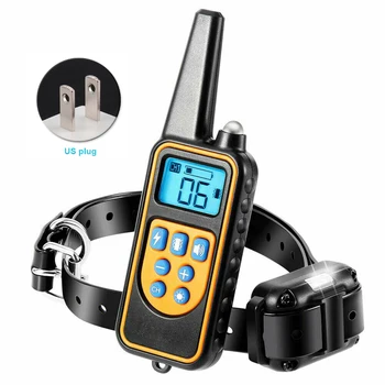 

LCD Display Remote Control Automatic Pet Supplies Waterproof IP67 Anti Bark Dog Training Collar Obedience Sound Electric Shock
