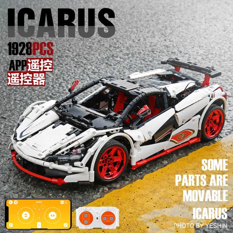DHL пресс форм King 13067 1928 шт. MOC 3918 Veneno Roadster совместим с 20087 дистанционным управлением