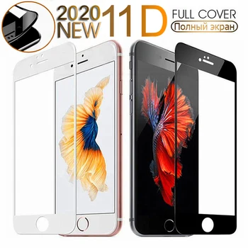 

11D Curved Edge Tempered Glass on the For iPhone 7 8 6 6S Plus Screen Protector For iPhone 11 Pro X XS Max XR Protective Glass