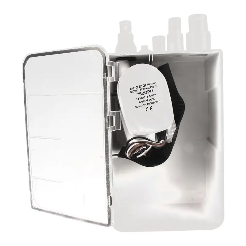 

High Quality Boat Marine Shower Sump Pump Drain Kit System - 12v - 750 GPH - Multi-port Inlet