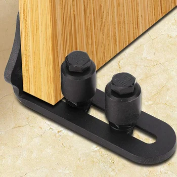 

Carbon Steel Adjustable Wall Mount Stay Roller Barn Door Floor Guide for Barn Door Hardware