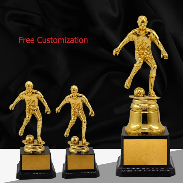Premio de trofeo chapado en oro, trofeos personalizados gratuitos,  ceremonia de copa de campeón, premio de recuerdo artesanal de competición,  deportes de equipo, 1 pieza - AliExpress