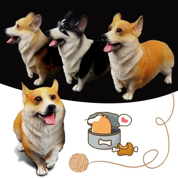 

1 Pcs Welsh Corgi Sculpture Crafts Corgi Dog Ornaments Home Tv Cabinet Wine Cabinet Decoration Corgi Dog Crafts Figure Miniature