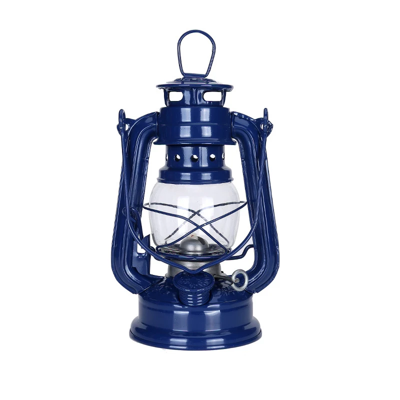 Lampe à huile rétro pour Camping en plein air, Kerosene, lanterne décorative de Style méditerranéen, Structure en fer multifonction, lampiao querosene ► Photo 3/6