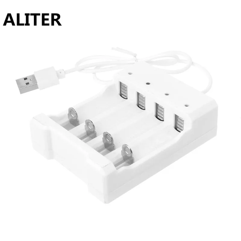 ALITER 1,2 V Универсальное автомобильное зарядное устройство с 4 слота зарядное устройство для никель-кадмиевых или никель-металл-AAA Перезаряжаемые Батарея Зарядное устройство адаптер USB разъем