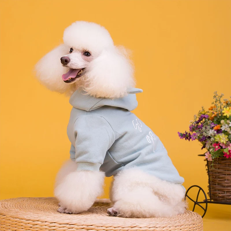 Зимнее пальто для Собаки Одежда для толстовка с капюшоном для собак Милая Одежда для собак французская одежда для бульдога щенка Одежда для собак чихуахуа Йорк