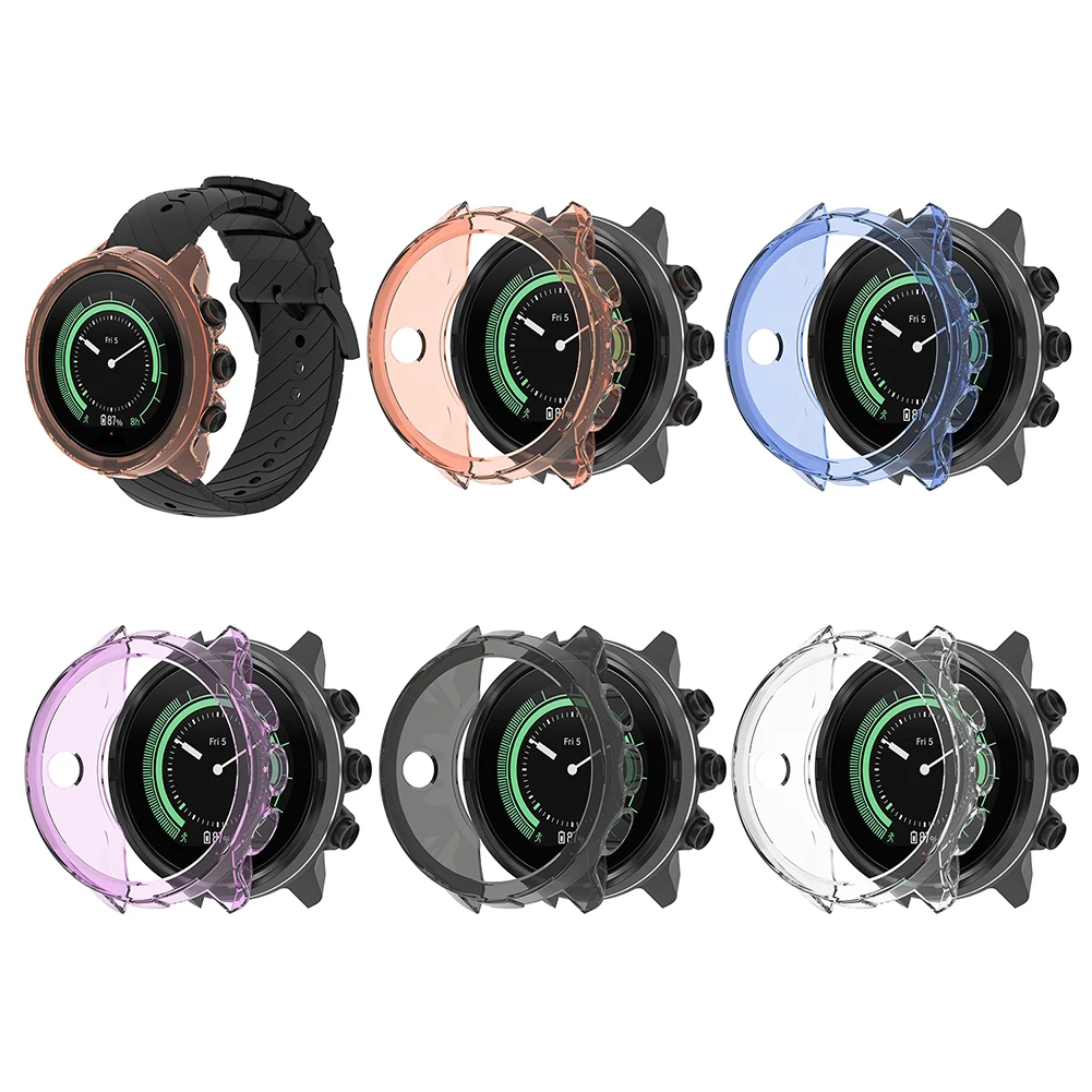 Suunto 9 Baro Spartan Sport Wrist HR baro용 TPU 케이스 커버 프로텍터 프레임 패셔너블 다이얼 손목 시계, 선물용