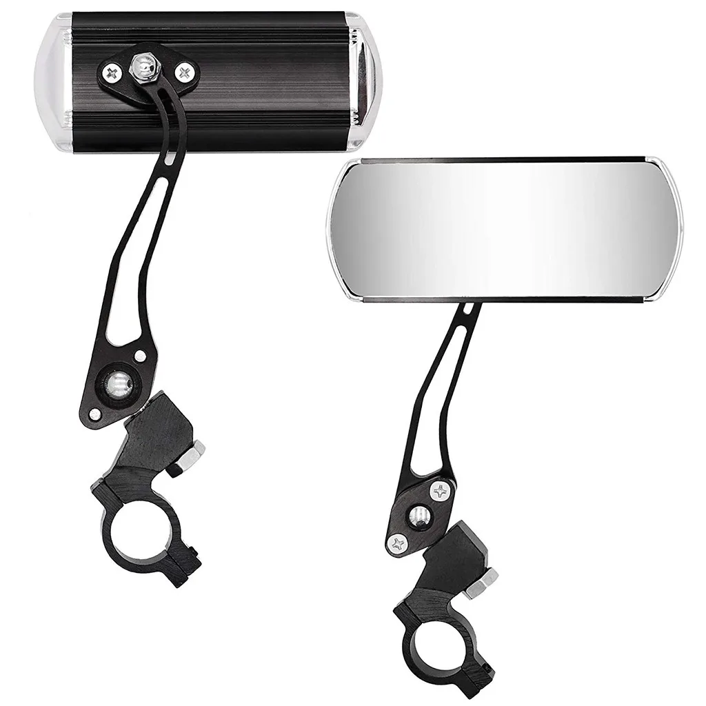 Bike mirror Bike accessories 2Pcs Bicycle 360 Rotating Rearview Mirror Handlebar Wide Angle Bicycle Mirror I400927