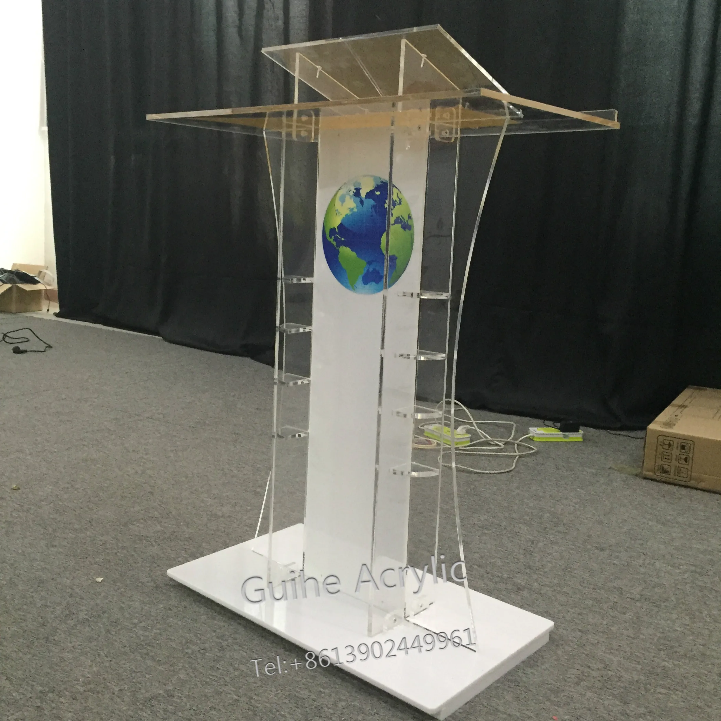 GHY-Earth акриловая подставка Подиум лектерн-школа-церковь-бизнес-конференции
