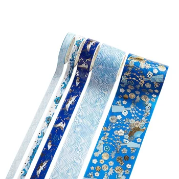 

5 Pcs/Set Gold Washi Tapel Chinese Style Masking Tape DIY Craft Japanese Paper Stickers Scrapbooking M