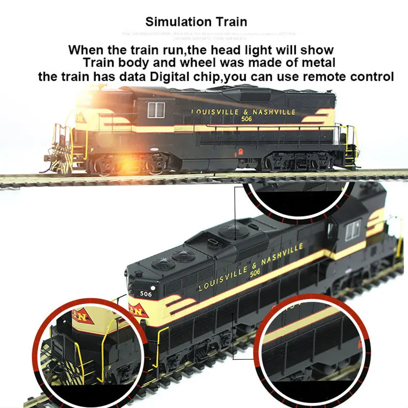 Набор железной дороги детский Электрический поезд 1: 87 с дистанционным