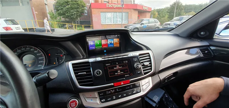 Perfect Yulbro android for honda accord 9 2014 2015 2016 car dvd multimedia radio with bluetooth gps navigation video IPS screen 1