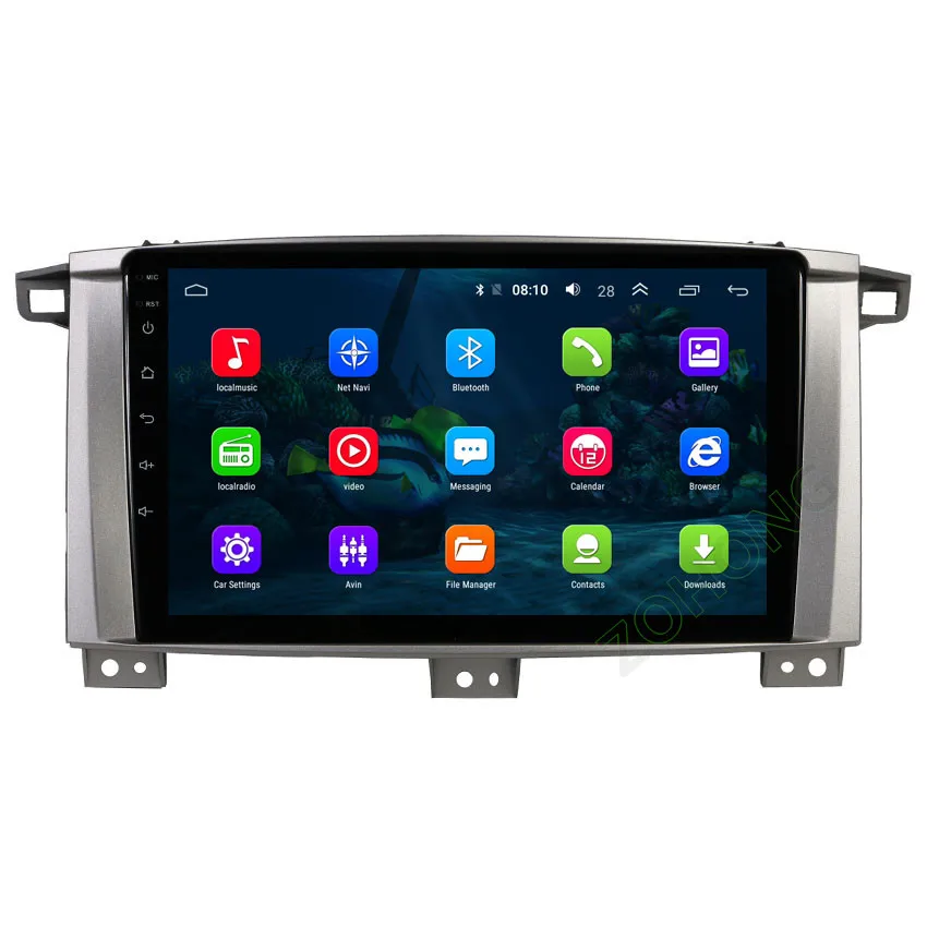 Автомобильный мультимедийный dvd плеер DSP 4G для Toyota Land cruiser 100 GX автомобильное радио