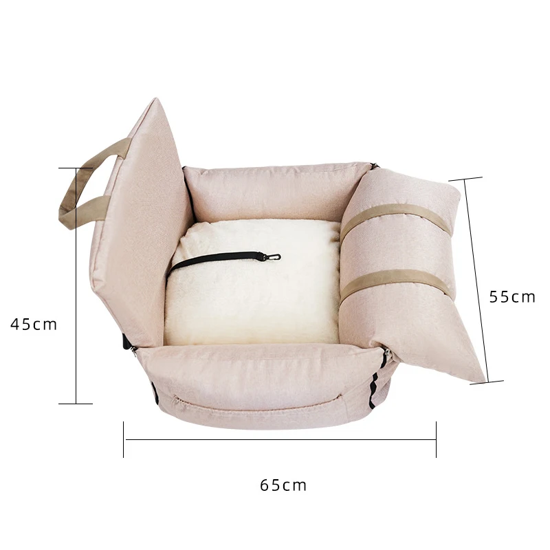 Dog Car Seat Pet Booster Seat Bed With Pocket For Small Medium Dogs Travel  Safety,non-slip Base & Thickened Pad, Easy To Clean - Dog Carriers & Bags -  AliExpress