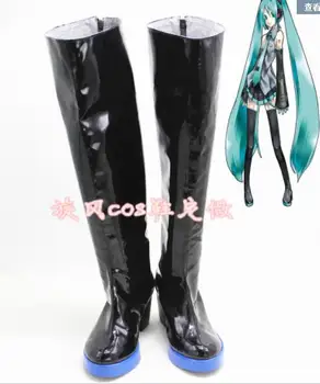 

Handmade Vocaloid Hatsune Miku Custom Made Cosplay Boots Costume Shoes