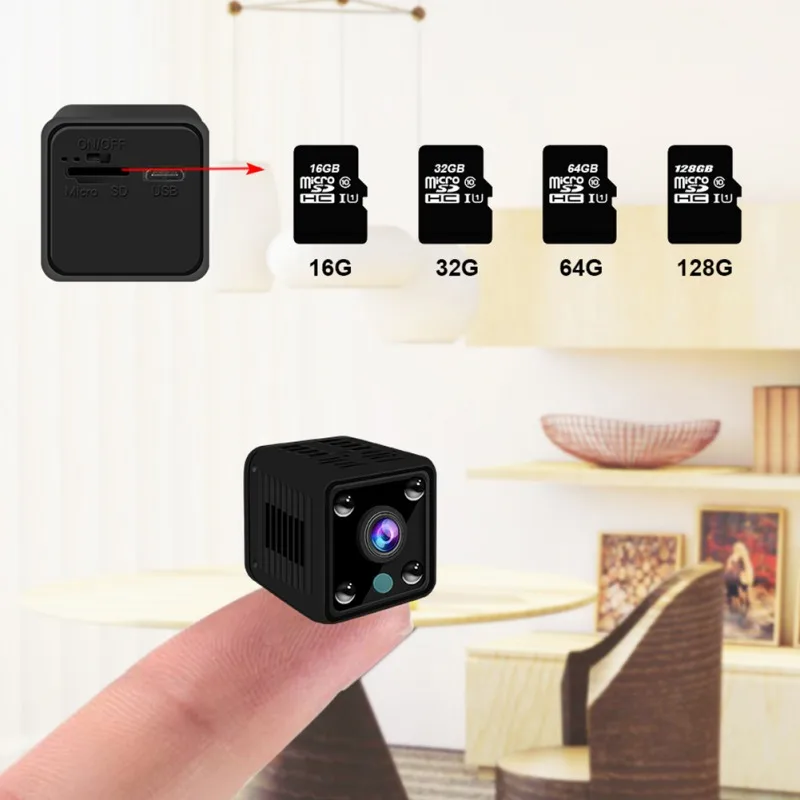 Мини-камера HD 1080P датчик ночного видения Видеокамера движения микро камера Спорт DV видео маленькая камера wifi Пульт дистанционного управления ИК-ночь
