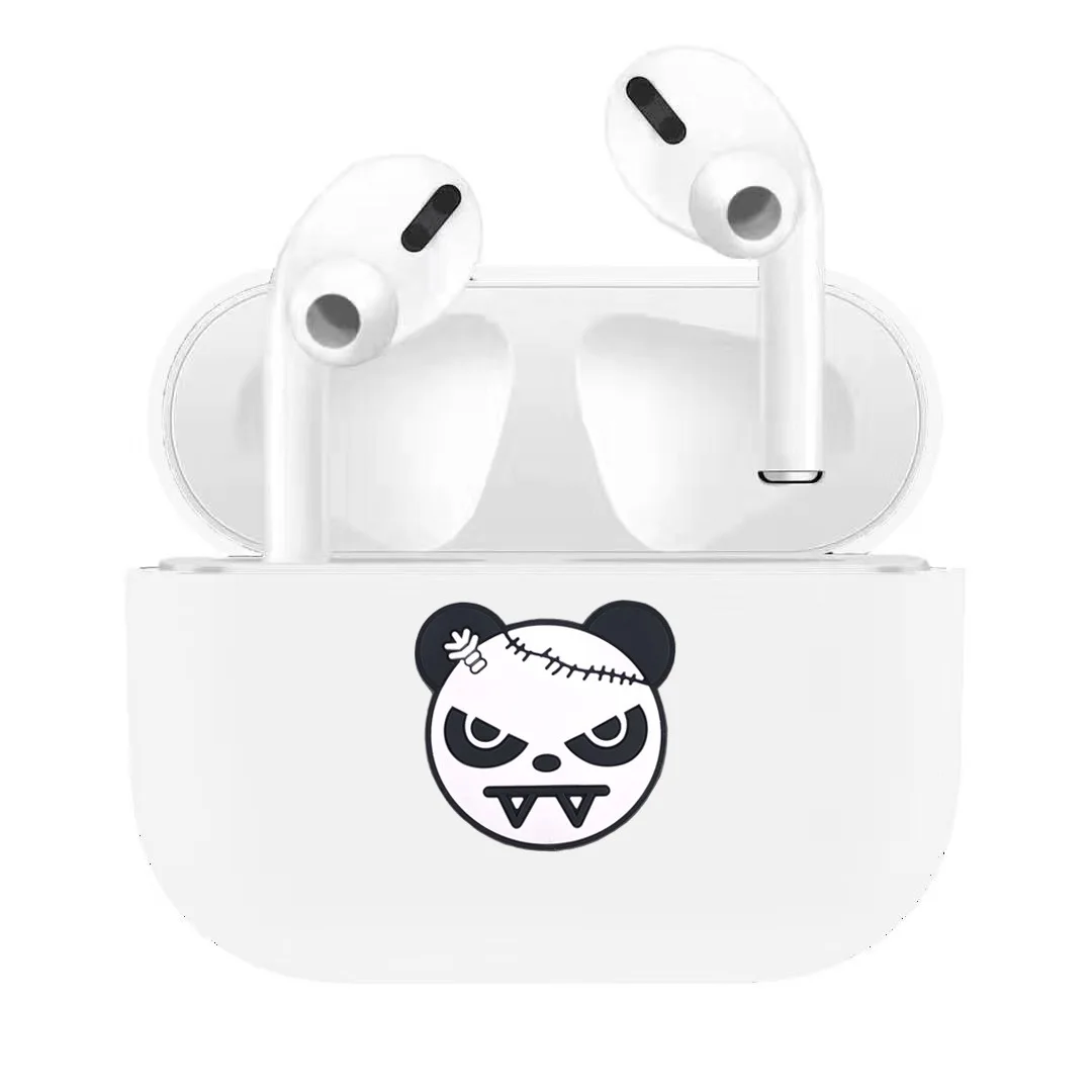 Милый мультяшный чехол для AirPods 3, bluetooth-наушники, силиконовый защитный чехол с милым рисунком для AirPods Pro, аксессуары - Цвет: Мятного цвета