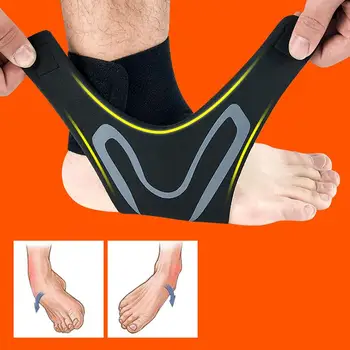 1Pc Ademend Elastische Ankle Foot Brace Ondersteuning Compressie Guard Protector Elastische Bandage Voet Beschermende Kleding Gym Fitness