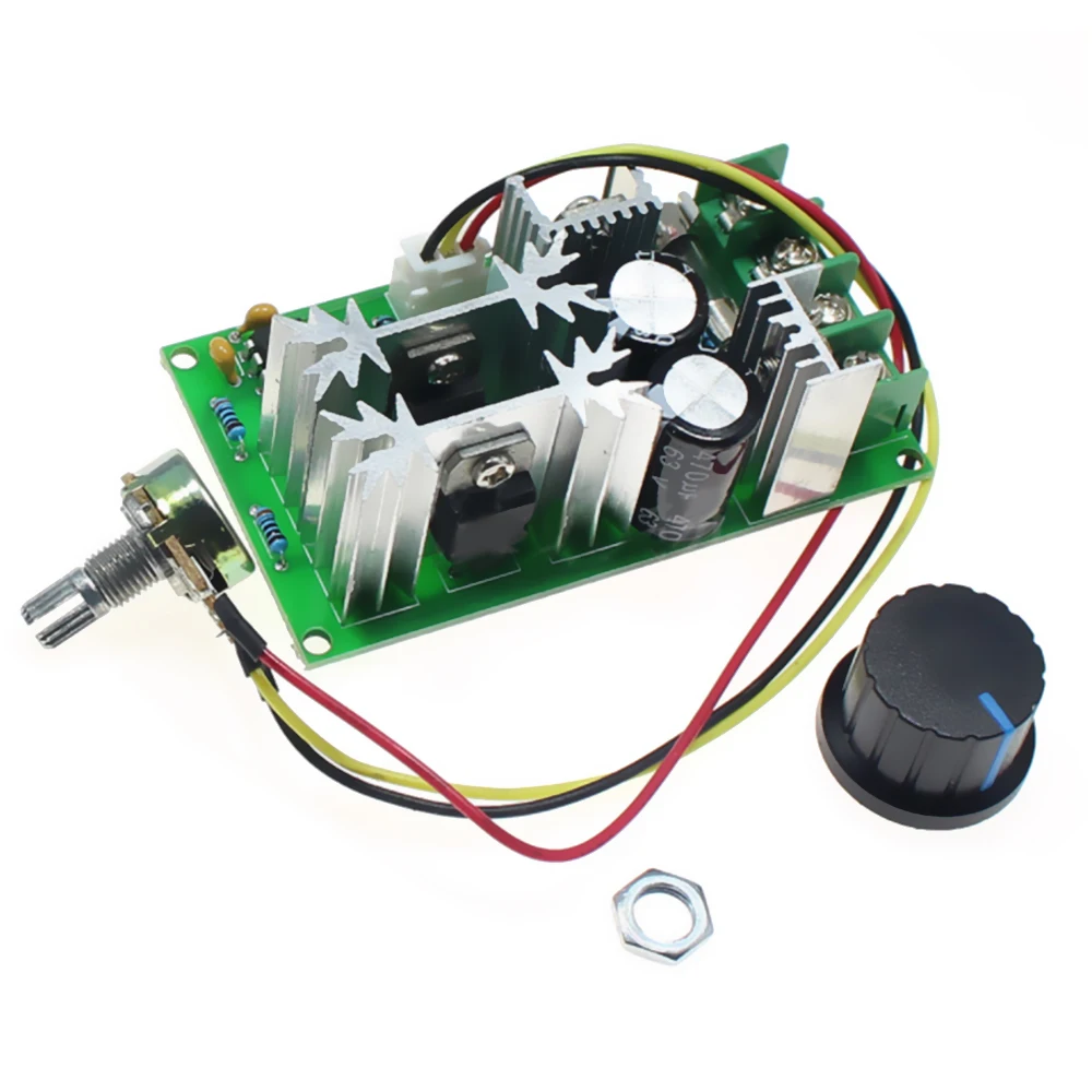 DC 10 60V 0 до 20A двигатель постоянного тока Скорость регулятор 25 кГц Макс 1200 Вт