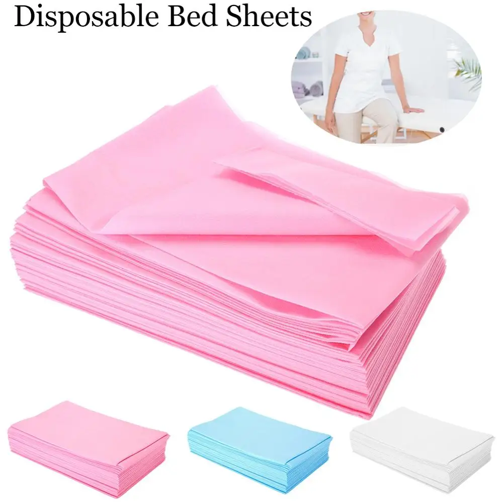 180x80cm 10Pcs Disposable Bed Sheet Thicken Medical Non-woven Beauty Salon Massage Cover Spa Table | Дом и сад